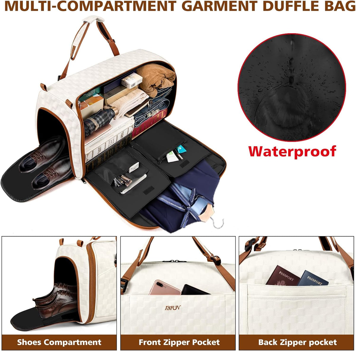 Convertible Garment Bag for Travel, 4-In-1 Backpack for Women Men, 3Pcs 50L