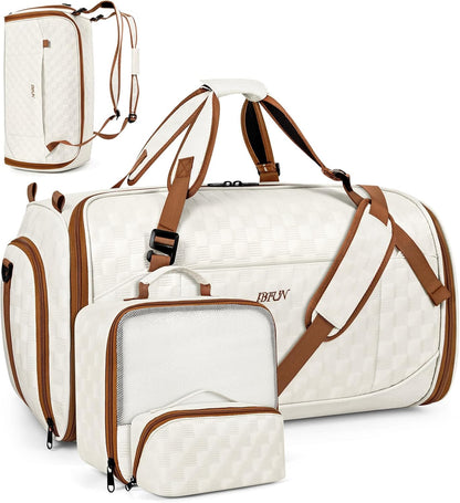 Convertible Garment Bag for Travel, 4-In-1 Backpack for Women Men, 3Pcs 50L